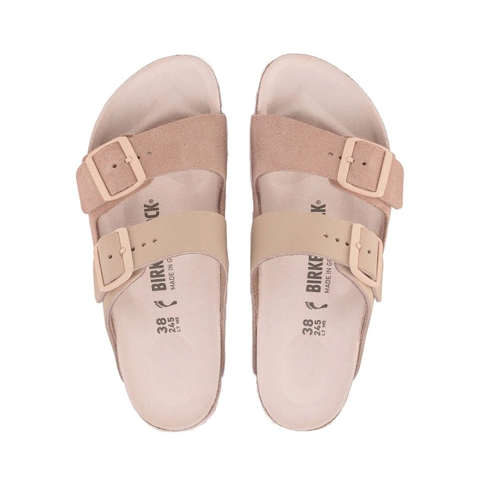 Birkenstocks - Arizona split Nubuck Leather/Suede light rose size 35